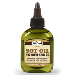 Difeel Premium Natural Hair Oil Soy Oil, 2.5 oz