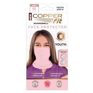 Copper Fit Youth Pink Face Protector
