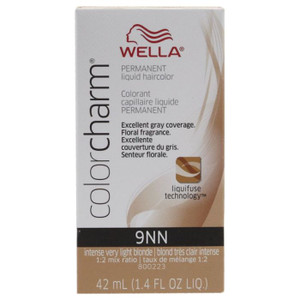 WELLA COLORCHARM Permanent Liquid 9NN Intense Very Light Blonde, 1.4 OZ