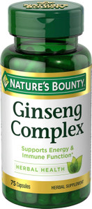 Nature's Bounty, Ginseng Complex, 75count
