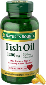 Nature's Bounty Fish Oil Softgels, 200count