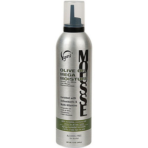 Vigorol Olive Oil Mega Moisture Hair Styling Mousse, 12 oz