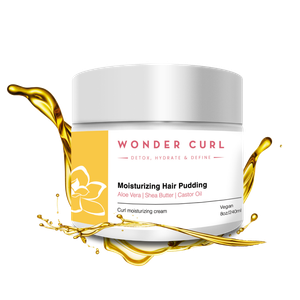 Wonder Curl Shea Butter Moisturizing Hair Pudding with Aloe Vera and Castor Oil, 8 OZ
