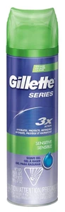 Gillette Series 3X Shave Gel Sensitive,7oz