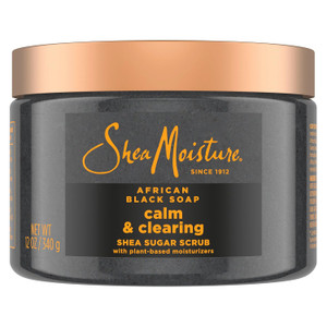 SheaMoisture Sugar Body Scrub African Black Soap, 12 OZ