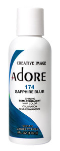 Adore Semi-Permanent Haircolor #174 Sapphire Blue 4Oz Adore Semi-Permanent Haircolor #174 Sapphire Blue 4Oz