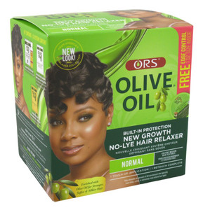 Ors Olive Oil No-Lye Relaxer New Growth Kit Normal Ors Olive Oil No-Lye Relaxer New Growth Kit Normal