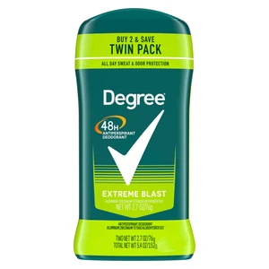 Degree Men, Antiperspirant Deodorant, 48H, Extreme Blast, Twin Pack, 2.7 OZ