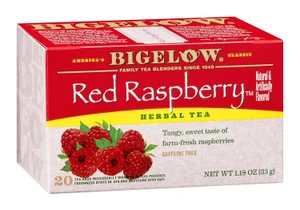Bigelow Red Raspberry Herbal Tea 20 Ct Box