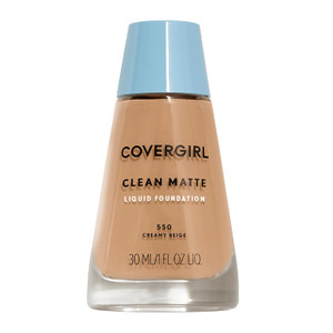 CoverGirl Clean Oil Control Liquid Makeup, Creamy Beige 550, 1.0 OZ