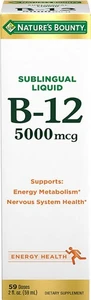 Nature's Bounty Super Strength B-12 Natural Berry 5000 mcg, 2 oz