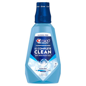 Crest Pro Health Clean Mint Mouthwash, 33.8oz