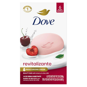 Dove Beauty Bar Soap Cherry, 6count, 3.75oz
