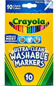Crayola Ultra-Clean Fine Line Multicolor, 10count