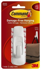 Command Large Utility Adhesive Hook, 1count
