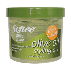 Softee Silky Shine Olive Oil Styling Gel, 32 Oz