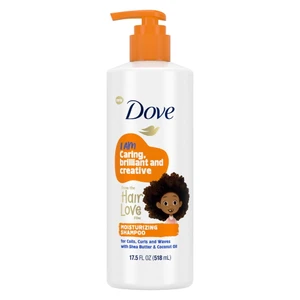 Dove Kids Care Shampoo for Coils, Curls and Waves Hair Love Kids Shampoo, 17.5 OZ