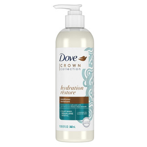 Dove Crown Collection Hydration Restore Detanglers for Curly Hair with Coconut Oil, 11.5 oz