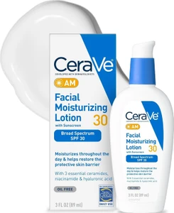 CeraVe AM Facial Moisturizing Lotion with SPF 30, 3 OZ