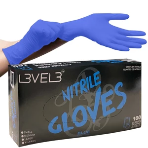 L3VEL3 Professional Blue Medium Nitrile 100 Gloves