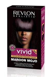 Revlon Realistic Vivid Hair Color Permanent Maroon Mojo, 3.7 OZ