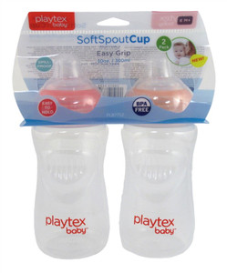 Playtex Baby Softspout Cup Easy Grip 2 Pack 6 Month+ 10Oz Playtex Baby Softspout Cup Easy Grip 2 Pack 6 Month+ 10Oz