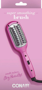 Conair Super Smoothing Mini Ceramic Brush, Pink