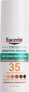 Eucerin Tinted Sensitive Mineral Sunscreen, SPF 35, 1.7oz
