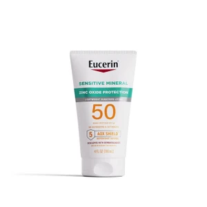 Eucerin Sensitive Mineral Sunscreen Lotion, SPF 50, 4oz
