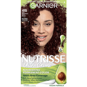 Garnier Nutrisse Ultra Creme, 415 Soft Mahogany Dark Brown