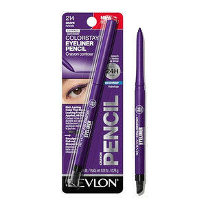 REVLON ColorStay Pencil Waterproof Eyeliner With Built-In Sharpener 214 Grape