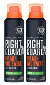 Right Guard Xtreme Defense Dry Spray Fresh Blast 3.8Oz Men Right Guard Xtreme Defense Dry Spray Fresh Blast 3.8Oz Men