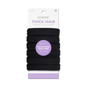 Gimme Thick Hair Firm Hold Hair Bands, Assorted, 6count