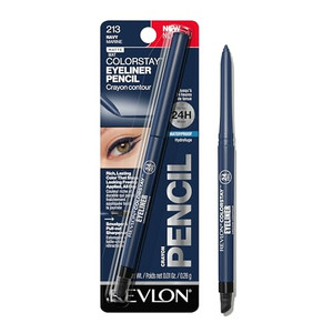 REVLON ColorStay Pencil Waterproof Eyeliner With Built-In Sharpener - 213 Navy