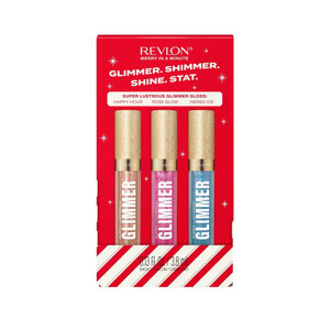 REVLON Super Lustrous Glimmer Gloss Gift Set, 3 count