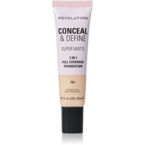 REVOLUTION Conceal and Define Full Coverage Tube Foundation F3N, 0.77 oz