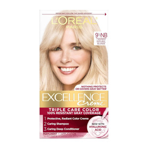 Loreal Paris Excellence Triple Hair Color, 9.5NB Lightest Natural Blonde