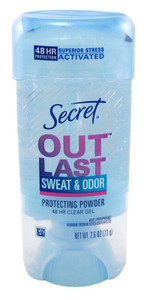 Secret Deodorant Outlast 2.6Oz Clear Gel Powder Secret Deodorant Outlast 2.6Oz Clear Gel Powder