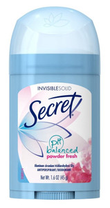 Secret Deodorant Powder Fresh Invisible Solid 1.6Oz Secret Deodorant Powder Fresh Invisible Solid 1.6Oz