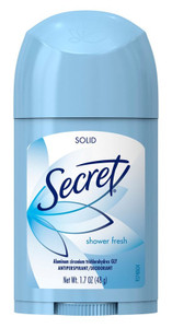 Secret Deodorant Solid 1.7Oz Shower Fresh Antiperspirant Secret Deodorant Solid 1.7Oz Shower Fresh Antiperspirant