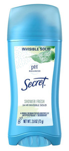 Secret Deodorant Solid 2.6Oz Shower Fresh Antiperspirant Secret Deodorant Solid 2.6Oz Shower Fresh Antiperspirant