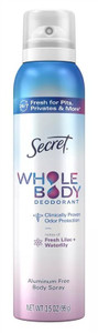 Secret Deodorant Spray Whole Body Fresh Lilac 3.5Oz Secret Deodorant Spray Whole Body Fresh Lilac 3.5Oz