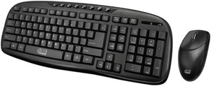 Adesso WKB 1330CB Wireless Keyboard and Mouse Black