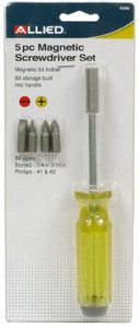 ALLIED Magnetic Screwdriver Set, 5 pieces