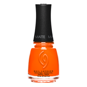 China glaze Nail Lacquer, Matte Finish, Orange Knockout