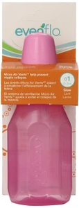 evenflo Classic Tinted Nursing Bottles Assorted Colors, 4 oz