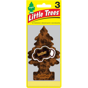 Little Trees Leather Hanging Air Freshener 3 ct