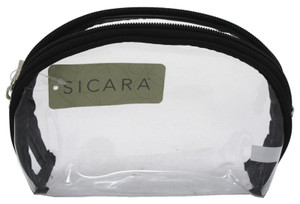 Sicara Clear Cosmetic Bag Oval Purse (4.75X6X2) Sicara Clear Cosmetic Bag Oval Purse (4.75X6X2)