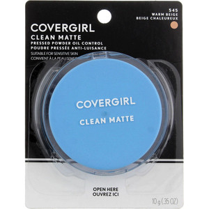 CoverGirl Clean Matte Powder, 545 Warm Beige