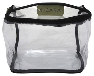 Sicara Clear Cosmetic Bag Train Case (6.5X8.5X5) Sicara Clear Cosmetic Bag Train Case (6.5X8.5X5)